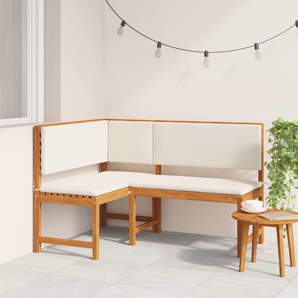 vidaXL Tuinhoekbank Bruin 140 x 100 x 91cm Massief acaciahout