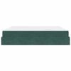 vidaXL Bedframe met matras met matras 2 pcs Groen Fluweel