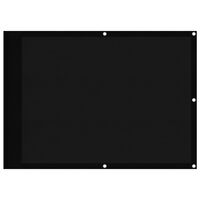 vidaXL Balkonscherm 75x1000 cm 100% oxford polyester zwart
