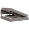 vidaXL Opbergbed met matras met hoofdeinde Taupe 180 x 200 cm fluweel