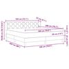 vidaXL Boxspringbed met matras Lichtgrijs 180 x 200 cm Fluweel