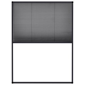 vidaXL Raamhor pliss&eacute; 60x80 cm aluminium antracietkleurig