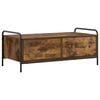 vidaXL Salontafel Gerookt eiken 99,5 x 49 x 41 cm Bewerkt hout