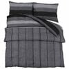 vidaXL Dekbedovertrekset 225x220 cm katoen donkergrijs