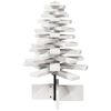 vidaXL Kerstdecoratie kerstboom 60 cm massief grenenhout wit