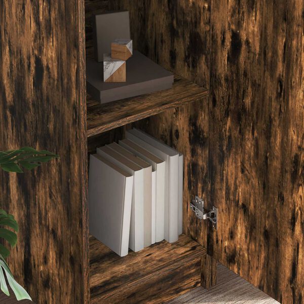 vidaXL Bureau 2 pcs Gerookt eiken