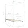 vidaXL Hemelbedframe metaal wit 100x200 cm