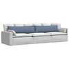 vidaXL Sofa Kussens 2 stuks Blauw 145 x 40 cm Cordstof