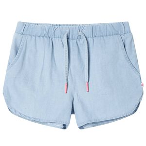 vidaXL Kindershorts 92 zachtdenimblauw
