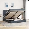 vidaXL Ottoman bed met matrassen en LED's 160x200cm fluweel