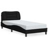 vidaXL Bedframe zonder matras "Hvar" 80x200 cm stof zwart