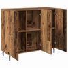 vidaXL Dressoir Oudhout 90 x 34 x 80 cm Bewerkt hout