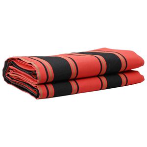 vidaXL Vervangingsdoek voor zonnescherm Oranje en Zwart 1000 x 160 cm