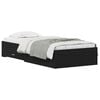 vidaXL Bedframe met lade Zwart Eiken 100 x 200 cm Bewerkt hout