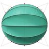 vidaXL Pooldome Blauw 546 x 516 x 250 cm 185T polyester met PU-coating