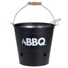 ProGarden Barbecue-emmer BBQ 26 cm matzwart