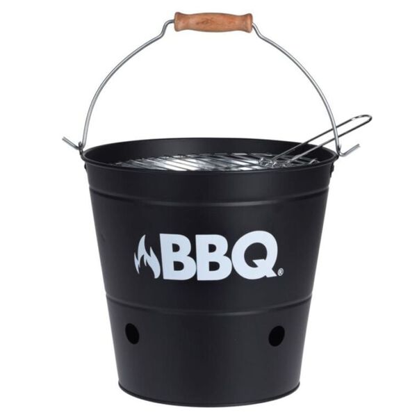 ProGarden Barbecue-emmer BBQ 26 cm matzwart