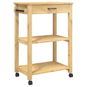 vidaXL Keukentrolley MONZA 60x40x88,5 cm massief grenenhout