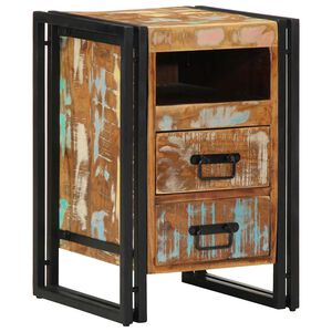 vidaXL Nachtkastje 40x40x59 cm Massief hout gerecycled