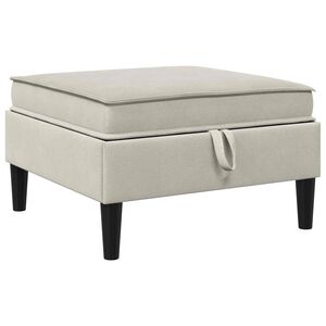 vidaXL Sofa Kruk met Opslag Havermout Fluweel
