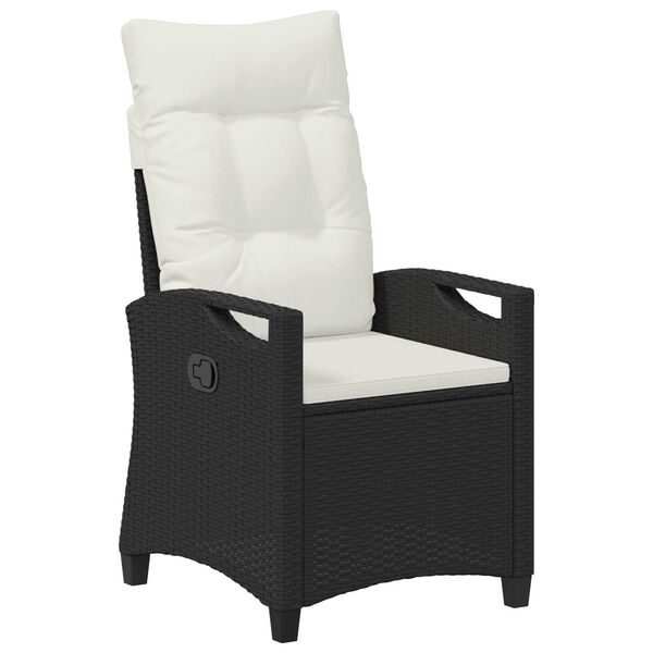 vidaXL Tuinstoel 2 pcs Zwart en Cr&egrave;me 56 x 60 x 112 cm