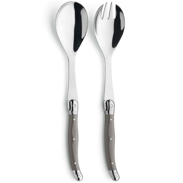 Lou Laguiole 2-delige Slabestekset Tradition bruin