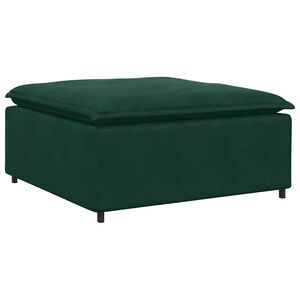 vidaXL Modulaire bank voetenbank module donkergroen 100x100x48 cm