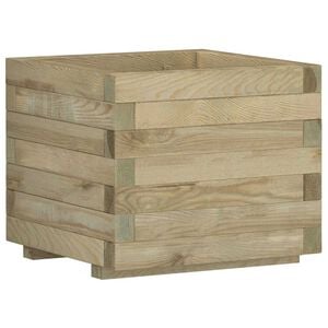 vidaXL Plantenbak verhoogd vierkant 50x50x40 cm hout