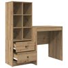 vidaXL Bureau met lade 2 pcs Artisan Eiken