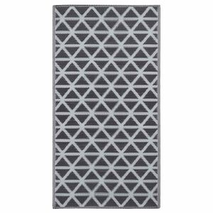 vidaXL Buitenkleed ARAKIL 190x290 cm PP zwart