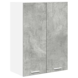 vidaXL Hangkast met opslag Beton Grijs 60 x 31 x 80 cm Bewerkt hout