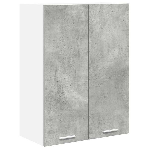 vidaXL Hangkast met opslag Beton Grijs 60 x 31 x 80 cm Bewerkt hout