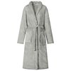 vidaXL Badjas zonder Kap Grijs xxxl Flanel