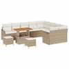 vidaXL Tuin Sofa Set 12 st 11-Aantal zitplaatsen Beige en Cr&egrave;me