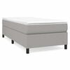 vidaXL Boxspring bed 100x200 cm stof lichtgrijs