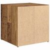 vidaXL Tv-meubelset 4 pcs Oud Hout 37 x 35 x 37,5 cm Bewerkt hout