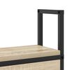 vidaXL Opberghoofdbord met Oplaadstation Sonoma eiken 78 x 15 x 98 cm