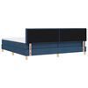 vidaXL Boxspringbed met matras met hoofdeinde Blauw 200 x 200 cm Stof