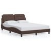 vidaXL Bedframe zonder matras "Zadar" kunstleer bruin 120x200 cm