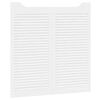 vidaXL Schuifdeuren 2 pcs Wit Massief grenenhout