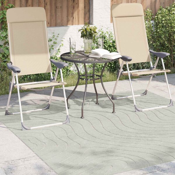 vidaXL Vloerkleden Vierkant PALMERAS Groen 200 x 200 cm Polyester