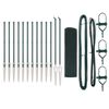 vidaXL gelast draadhek met grondpennen 25 x 0,6 m PVC-gecoate Staal