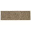 vidaXL Vloerkleden Naturel en Zwart 80 x 300 cm Jute