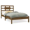 vidaXL Bedframe massief hout honingbruin 100x200 cm