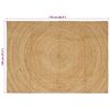 vidaXL Vloerkleden Rechthoekig Bruin 120 x 170 cm Jute