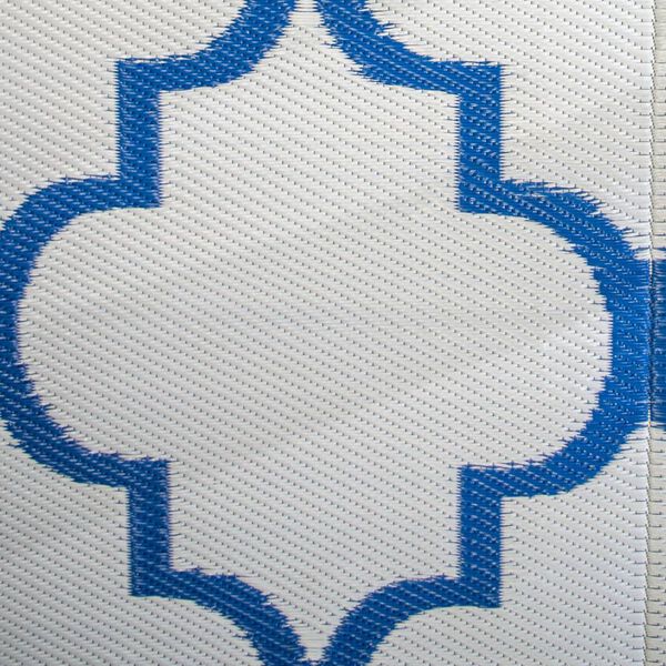 Bo-Camp Buitenkleed Chill mat Casablanca M 2x1,8 m blauw
