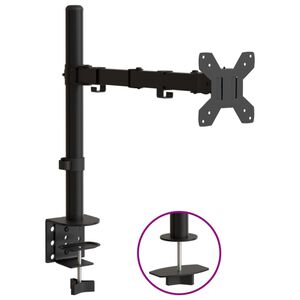 vidaXL Monitorbeugel VESA 75/100 mm zwart staal