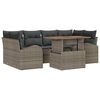 vidaXL Tuin Sofa Set 7 st Grijs
