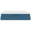 vidaXL Opbergbed met matras Donkerblauw 200 x 200 cm Fluweel