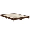 vidaXL Bedframe bewerkt hout bruin eikenkleur 135x190 cm